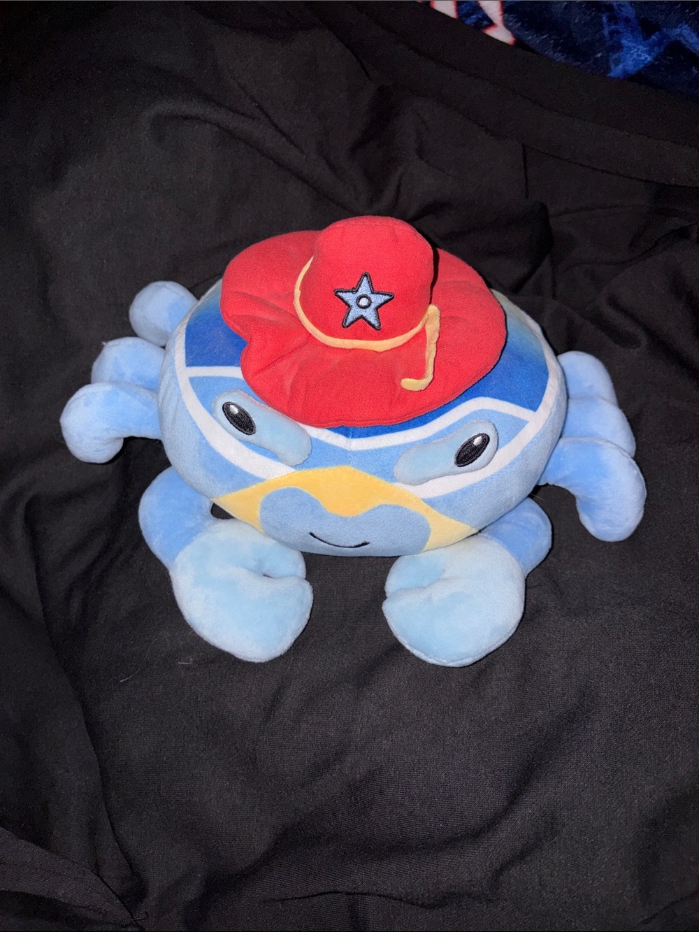 Howie the Crab, Plush Blue Crab with Red Hat - Kids Stuffed Sea Animal